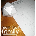 math fact family roll and write