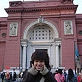 我在埃及博物館前面