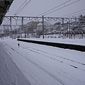 小樽車站~白色風景!.JPG