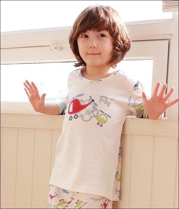 韓國withorganic有機棉春夏家居服_七分袖帥氣直升機 韓國withorganic有機棉春夏家居服_七分袖帥氣直升機