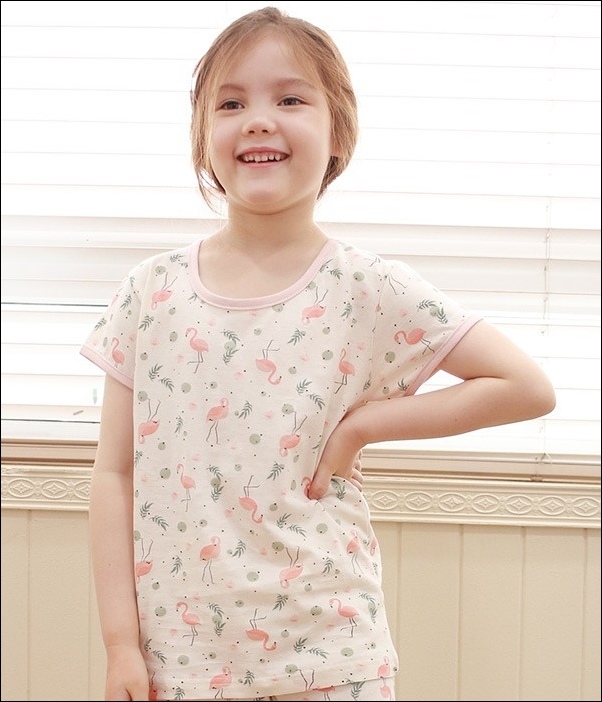 韓國withorganic有機棉春夏家居服_短袖長腿紅鶴 韓國withorganic有機棉春夏家居服_短袖長腿紅鶴