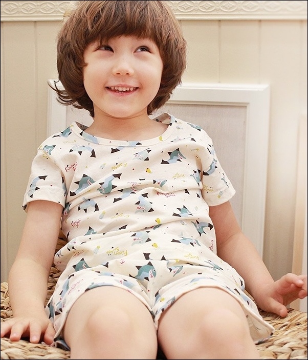 韓國製Tom&Jane無螢光染棉春夏家居服_短袖逗趣鯊魚 韓國製Tom&Jane無螢光染棉春夏家居服_短袖逗趣鯊魚