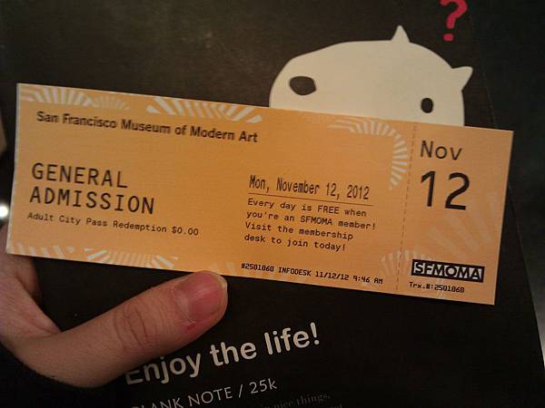 現代美術館的票