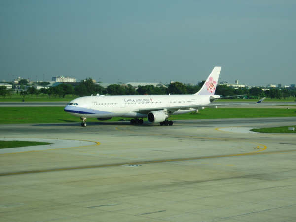 中華航空全新A330在曼谷 New A330 aircraft of China Airlines in Bangkok