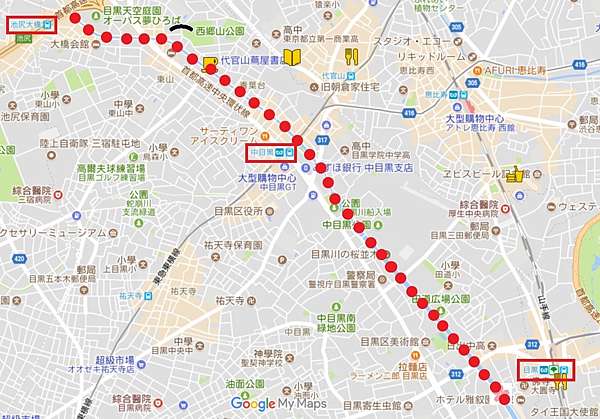 東京賞櫻 關東第一人氣賞櫻景點 目黑川櫻花 中目黑 池尻大橋段 夜櫻巡禮 偷米a飛去遊來走世界