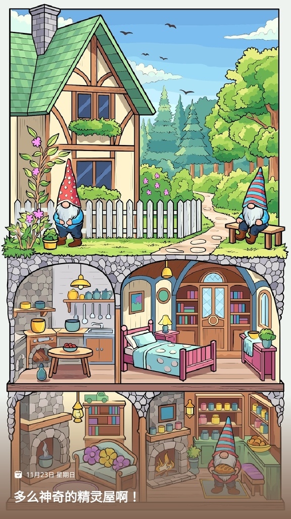 數字填色(Paint by Number),2025.11.23,多麼神奇的精靈屋啊! 數字填色(Paint by Number),2025.11.23,多麼神奇的精靈屋啊!