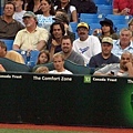 Littrell famliy went to watch a baseball game