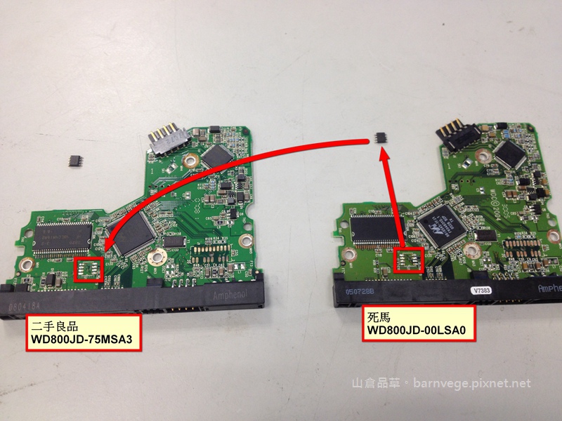 PIC5 將U12 Firmware flash chip 吹下準備焊接在二手良品上.jpg PIC5 將U12 Firmware flash chip 吹下準備焊接在二手良品上.jpg