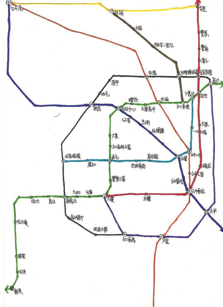 台中捷運骨架