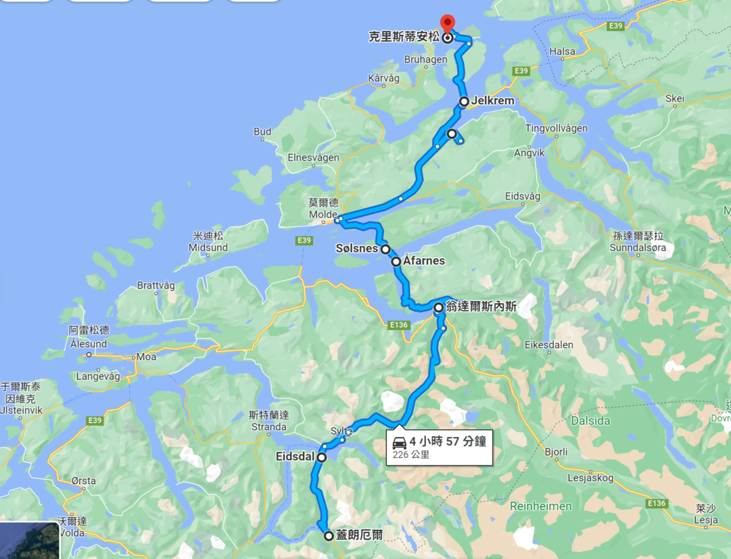 Geiranger to Kristiansund.jpg Geiranger to Kristiansund.jpg