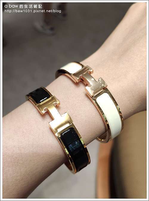 敗物 愛馬仕hermes Bracelet Clic H 琺瑯手環 白色 玫瑰金 A Baw的生活雜記 痞客邦