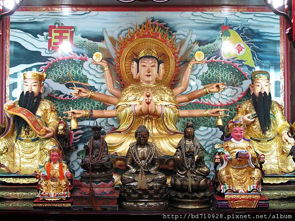 台北湄聖宮斗姥天尊、文昌帝君、財神爺聖像