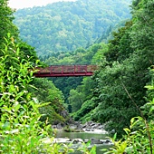 定山溪 二見吊橋