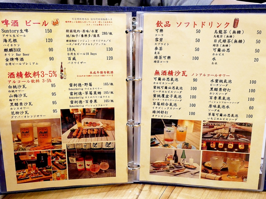 容燒居酒屋-台中寵物友善居酒屋，近文心崇德站，餐點品項豐富，