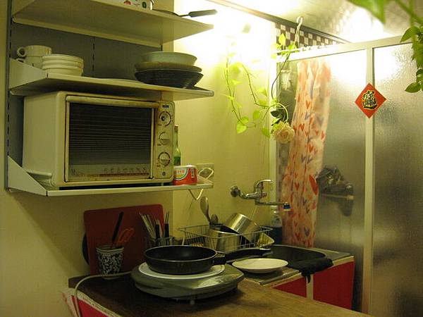 民宿內的簡易廚房