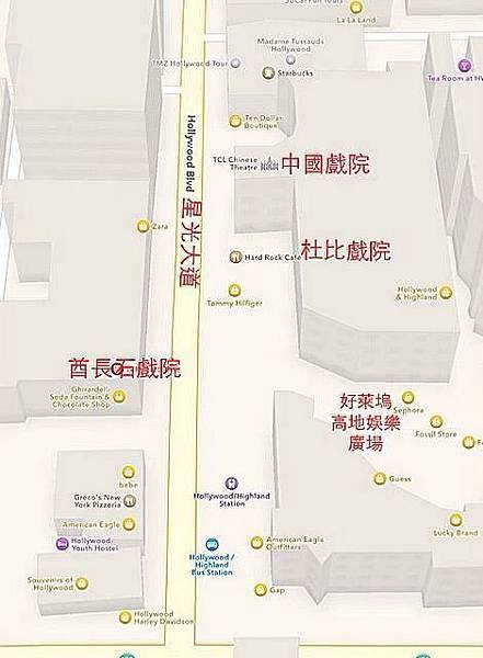 星光大道 MAP 星光大道 MAP