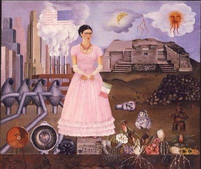 Frida-Kahlo-Autorretrato---Self-Portrait-on-the-border-of-Mexico-15019