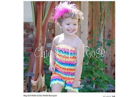 Big Girl Multi Color Petti Romper 