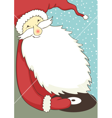 cute-poster-for-christmas-party-with-santa-claus-vector-666874