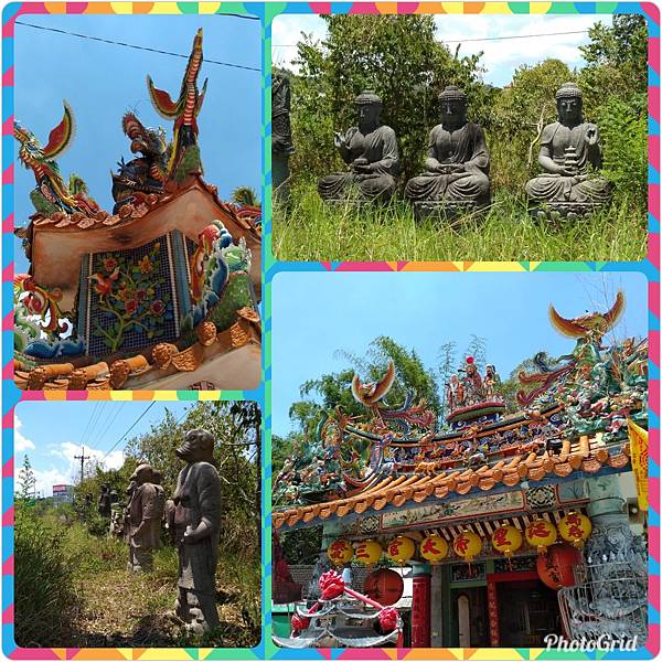 石雕廟宇組合圖