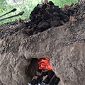 59.阿伯開始把石頭拿下來封住窯口.jpg