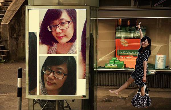 今天頭髮是短的喔喔喔