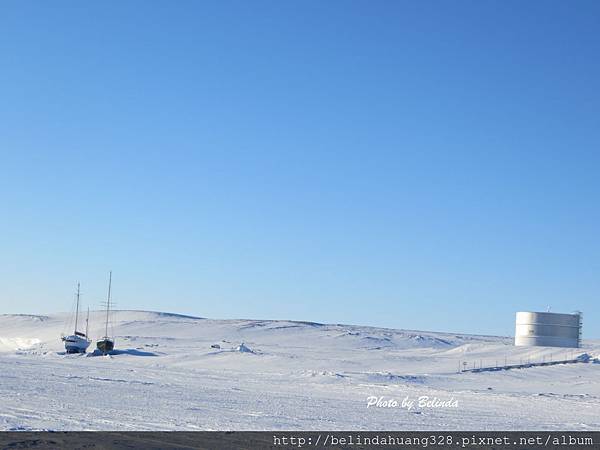 the Arctic Ocean in Cambridge Bay,Nunavut(20140316)