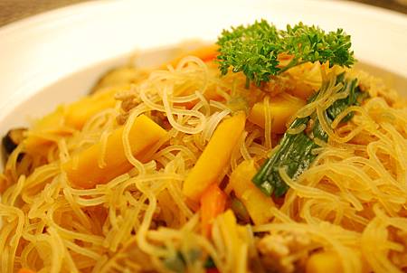 金瓜炒米粉 Fried Rice Vermicelli w/ Pumpkin