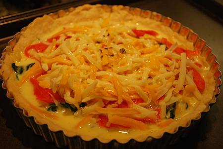 菠菜燻鮭魚鹹派 Spinach & Smoked Salmon Quiche