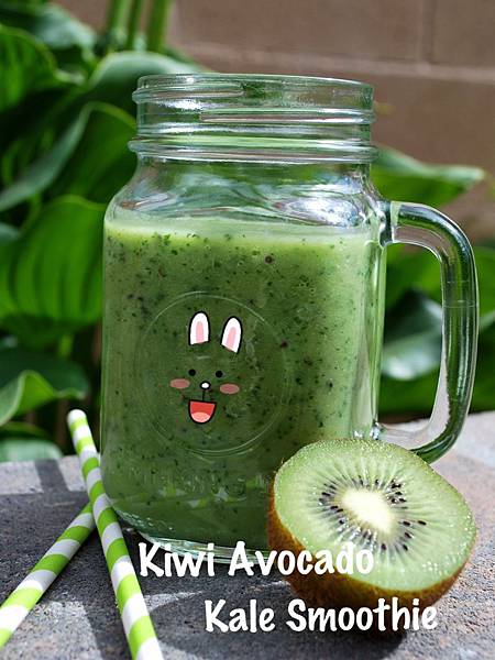 綠生活之奇異果酪梨甘藍蔬果昔 Kiwi, Avocado and Kale Smoothie