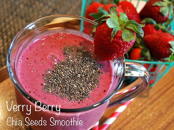 非常莓果奇亞籽奶昔 Very Berry Chia Seeds Smoothie