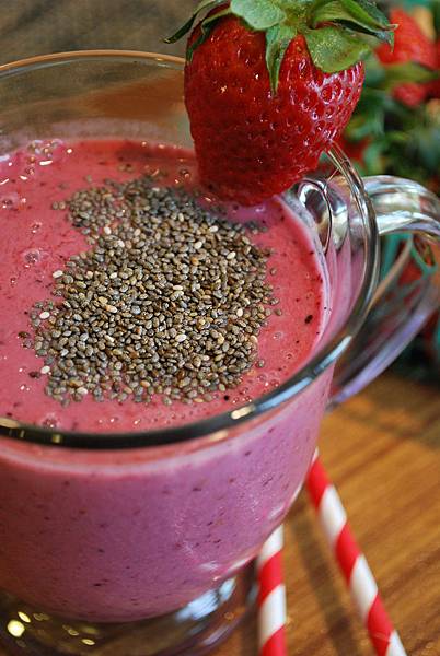 非常莓果奇亞籽奶昔 Very Berry Chia Seeds Smoothie