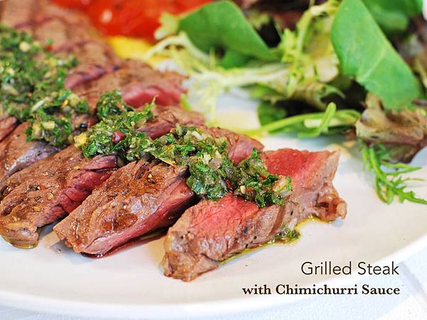 舌尖上的阿根廷：烤牛排佐阿根廷青醬 Grilled Steak w/ Chimichurri Sauce