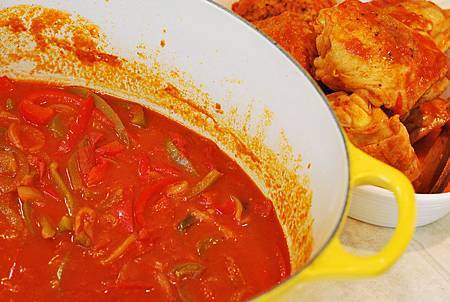 南法小館風味菜:巴斯克燉雞 Poulet Basquaise