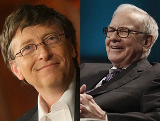 比爾‧蓋茲 (左)—530億美元，華倫‧巴菲特 (右)—470億美元。富比世提供.jpg