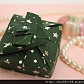 DIY折纸小礼盒 (christmas green) 2