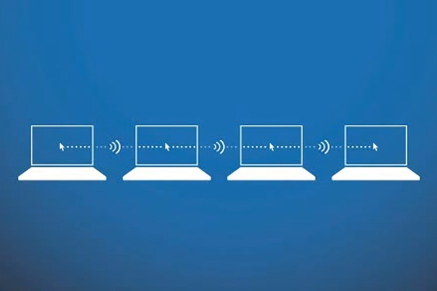 Control four PCs with one mouse using Microsoft
