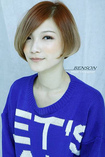 台北西門町東區流行髮型流行髮色短瀏海鮑勃BOB
