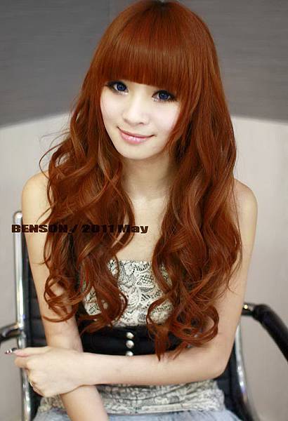 2011夏日流行髮色~洋娃娃般的高光感質感髮色~摩卡橘