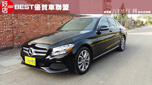 2015年 Benz C300 黑色 賓士中古車 2015年 Benz C300 黑色 賓士中古車