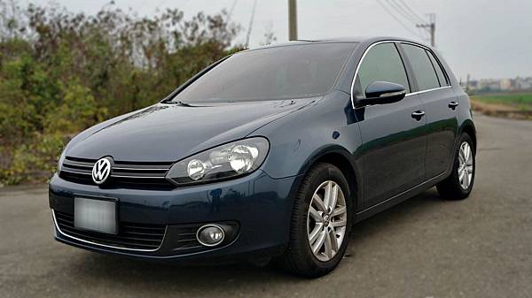 2009年 VW Golf 藍色 福斯中古車