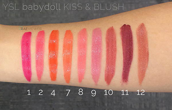 YSLbabydollKissBlushSwatches