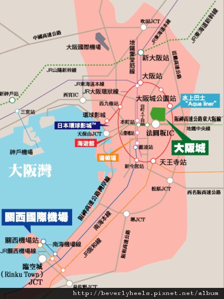 osaka map