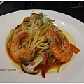 山山來茶-辣味海鮮義大利麵.JPG
