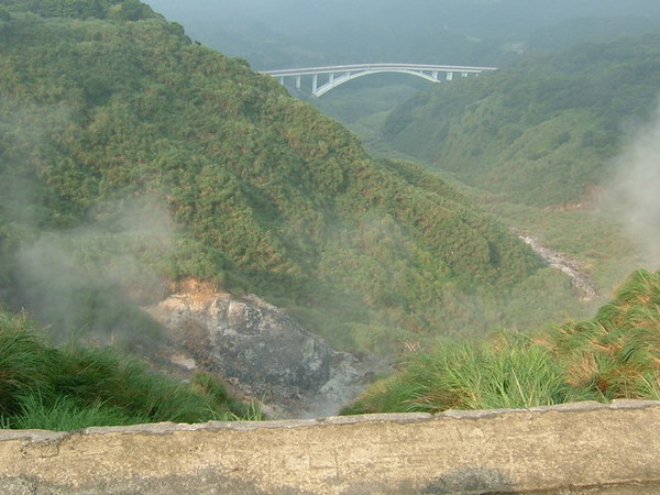 這張是跨過圍杆拍的…