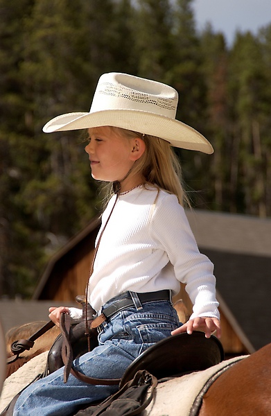 14 Donnie Sexton               Young cowgirl.JPG