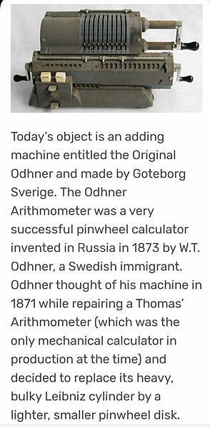 ORIGINAL ODNNER 手搖式機械計算機