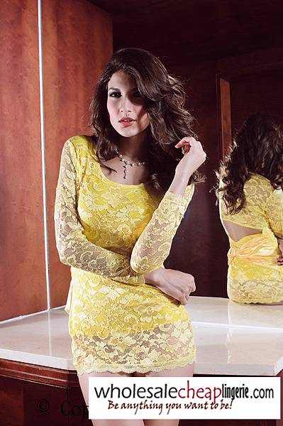 Yellow-Lace-Pierced-Bodydoll-LC2257-1_1