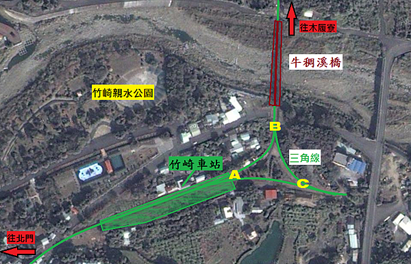 竹崎車站Map