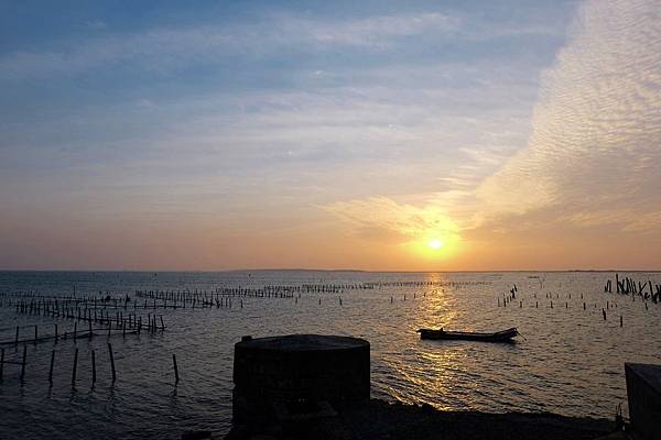 七股潟湖夕景